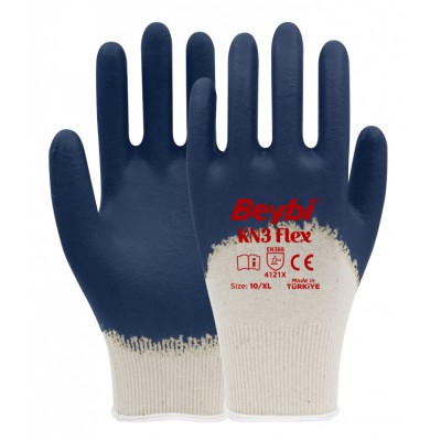 KN3 Flex Nitrile Coated Cotton Glove