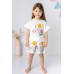 Baby-Mädchen-Rock-Typ-Blumenmuster-Shorts & T-Shirt-Set